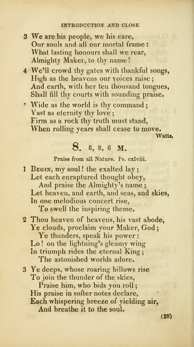 A Collection of Psalms and Hymns, for Social and Private Worship (Rev. ed.  with supplement) page 29
