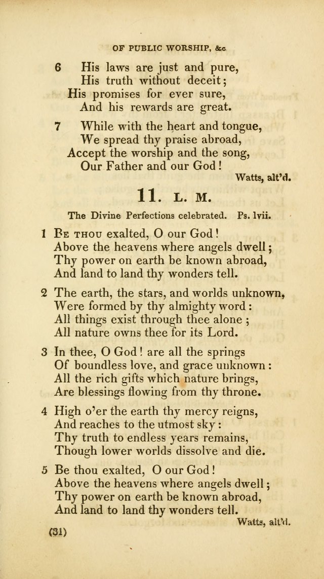 A Collection of Psalms and Hymns, for Social and Private Worship (Rev. ed.  with supplement) page 32
