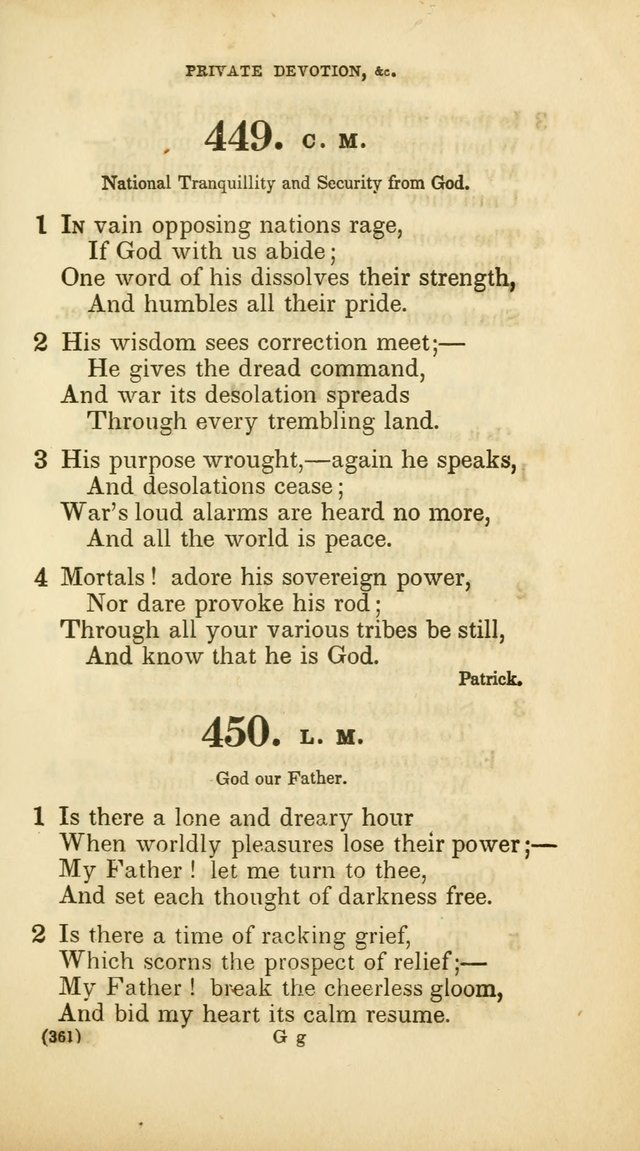 A Collection of Psalms and Hymns, for Social and Private Worship (Rev. ed.  with supplement) page 362