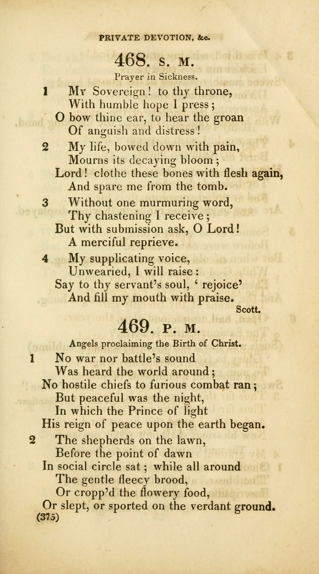 A Collection of Psalms and Hymns, for Social and Private Worship (Rev. ed.  with supplement) page 376