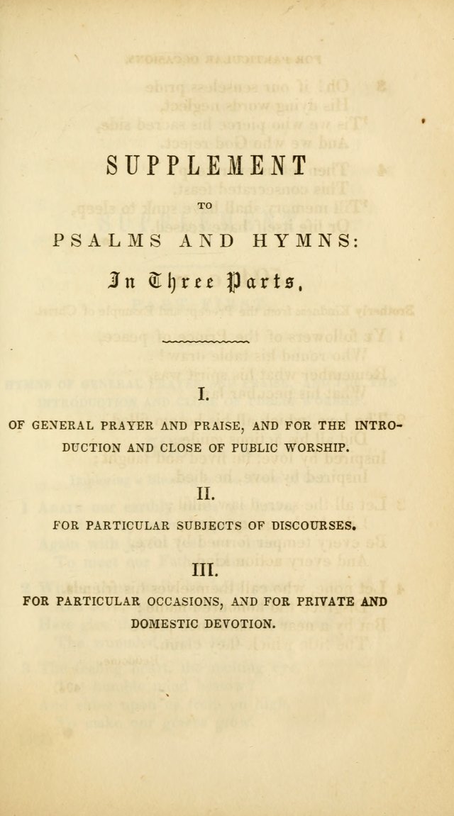 A Collection of Psalms and Hymns, for Social and Private Worship (Rev. ed.  with supplement) page 406