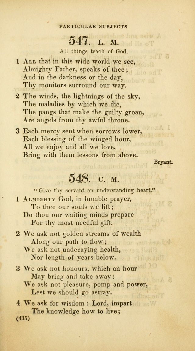 A Collection of Psalms and Hymns, for Social and Private Worship (Rev. ed.  with supplement) page 436