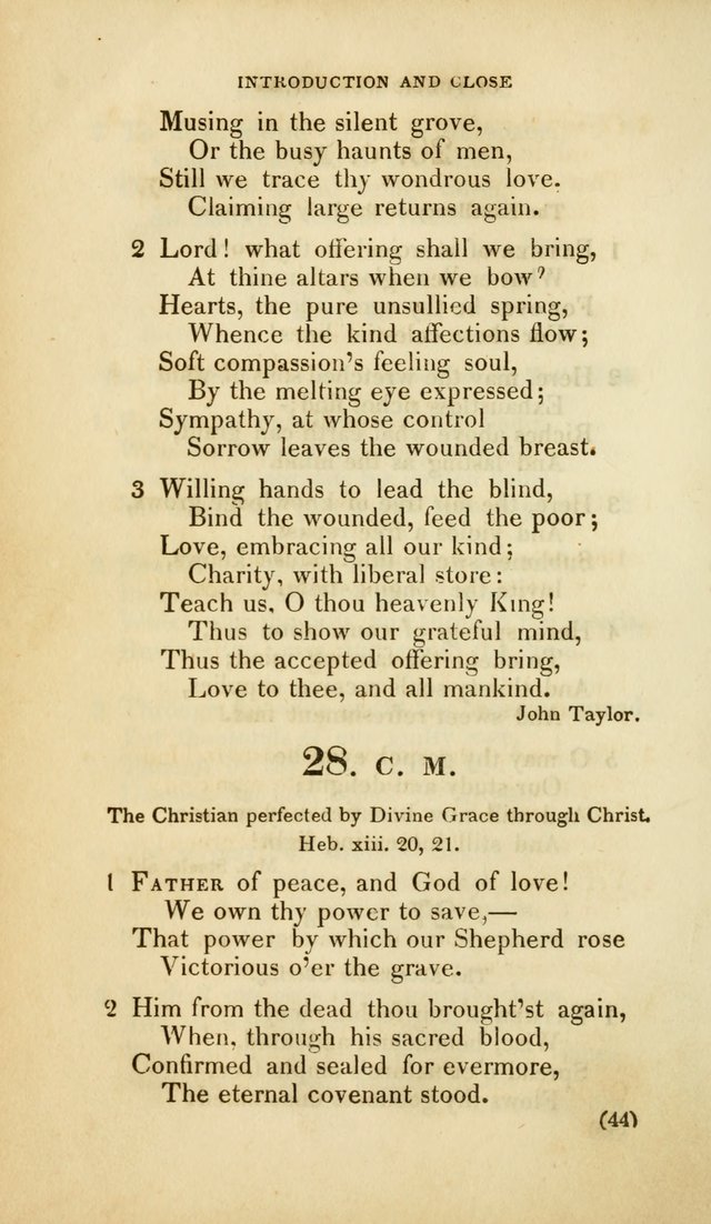 A Collection of Psalms and Hymns, for Social and Private Worship (Rev. ed.  with supplement) page 45