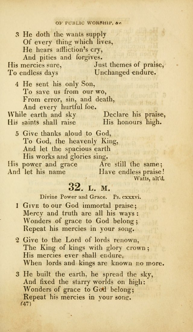 A Collection of Psalms and Hymns, for Social and Private Worship (Rev. ed.  with supplement) page 48