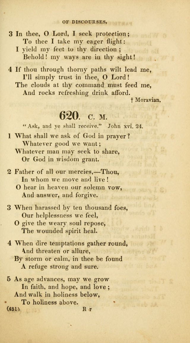 A Collection of Psalms and Hymns, for Social and Private Worship (Rev. ed.  with supplement) page 482