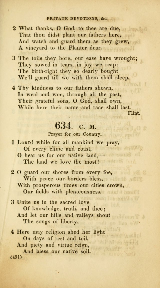 A Collection of Psalms and Hymns, for Social and Private Worship (Rev. ed.  with supplement) page 492