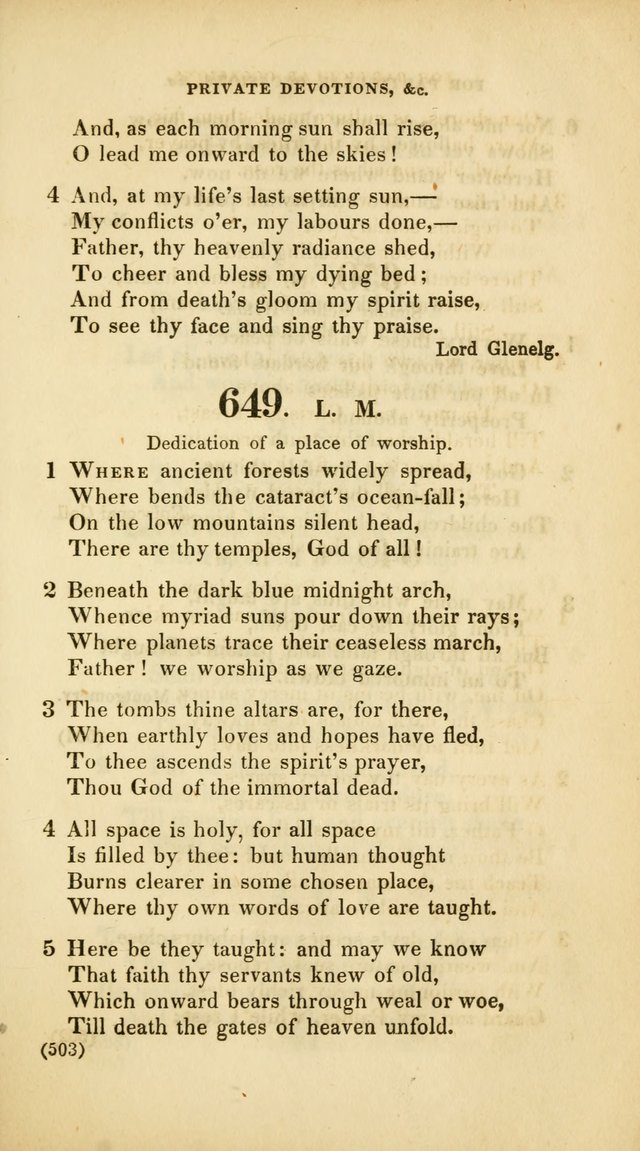 A Collection of Psalms and Hymns, for Social and Private Worship (Rev. ed.  with supplement) page 504