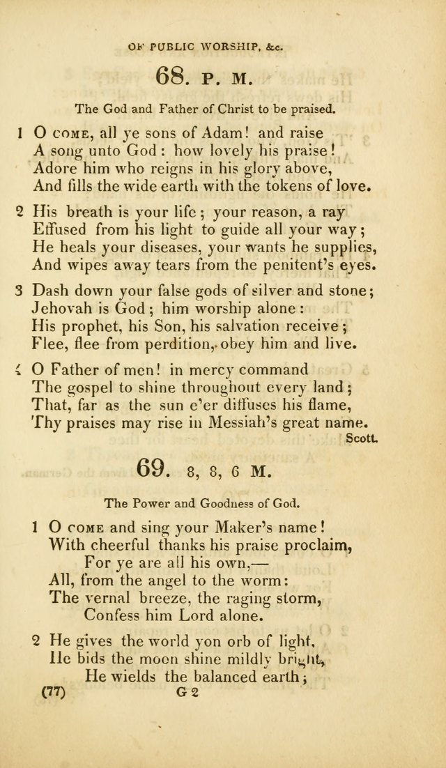 A Collection of Psalms and Hymns, for Social and Private Worship (Rev. ed.  with supplement) page 78