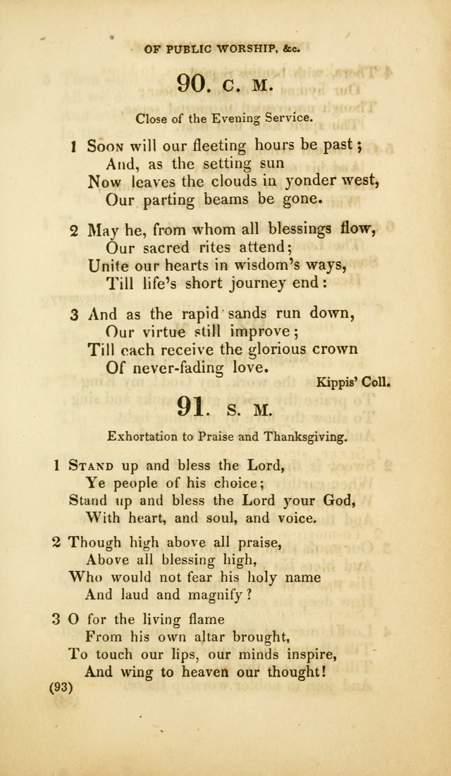 A Collection of Psalms and Hymns, for Social and Private Worship (Rev. ed.  with supplement) page 94