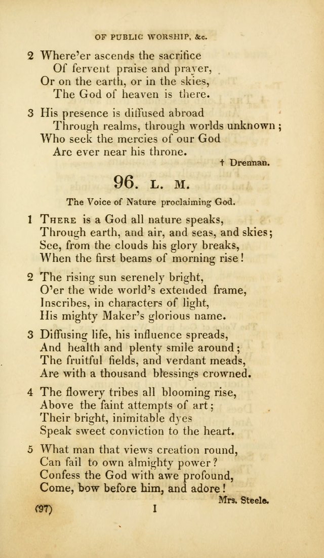 A Collection of Psalms and Hymns, for Social and Private Worship (Rev. ed.  with supplement) page 98