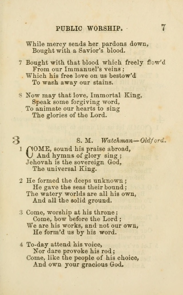 A Collection of Psalms, Hymns, and Spiritual Songs: suited to the various occasions of public worship and private devotion of the church of Christ: with an appendix of  German hymns page 5