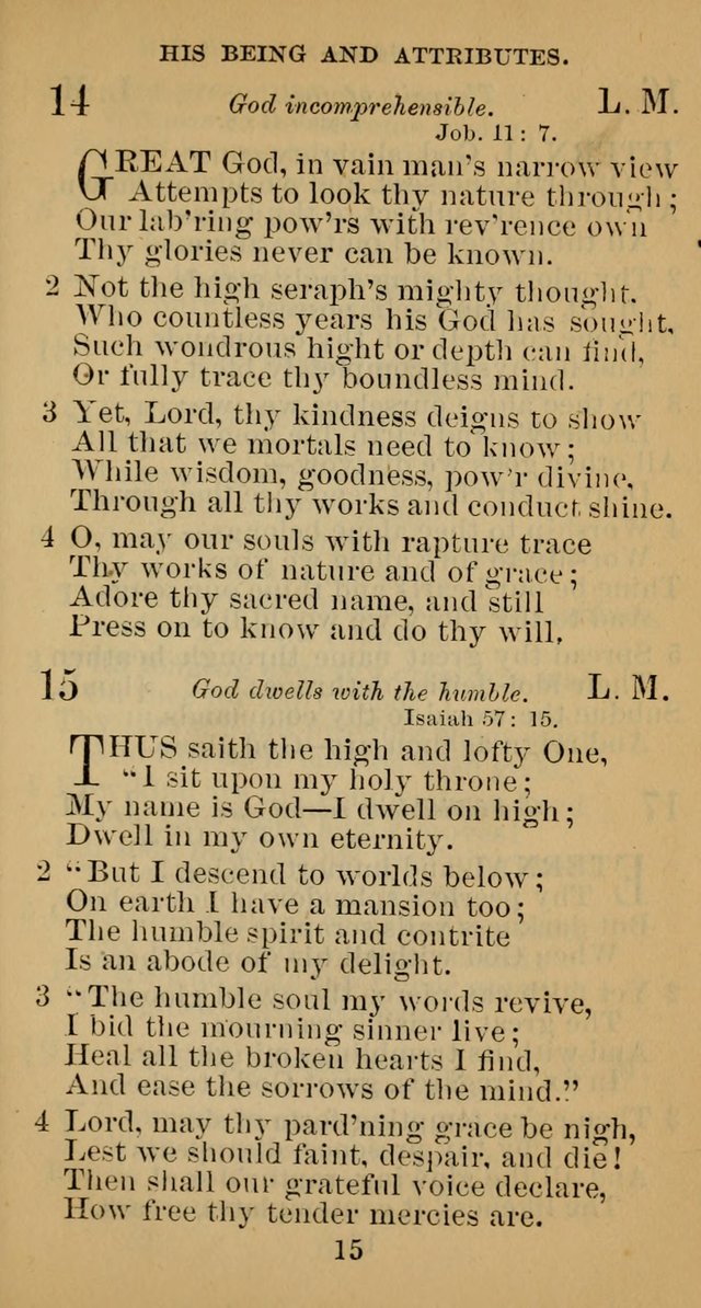 A Collection of Psalms, Hymns and Spiritual Songs; suited to the various kinds of Christian worship; and especially designed for and adapted to the Fraternity of the Brethren... page 22