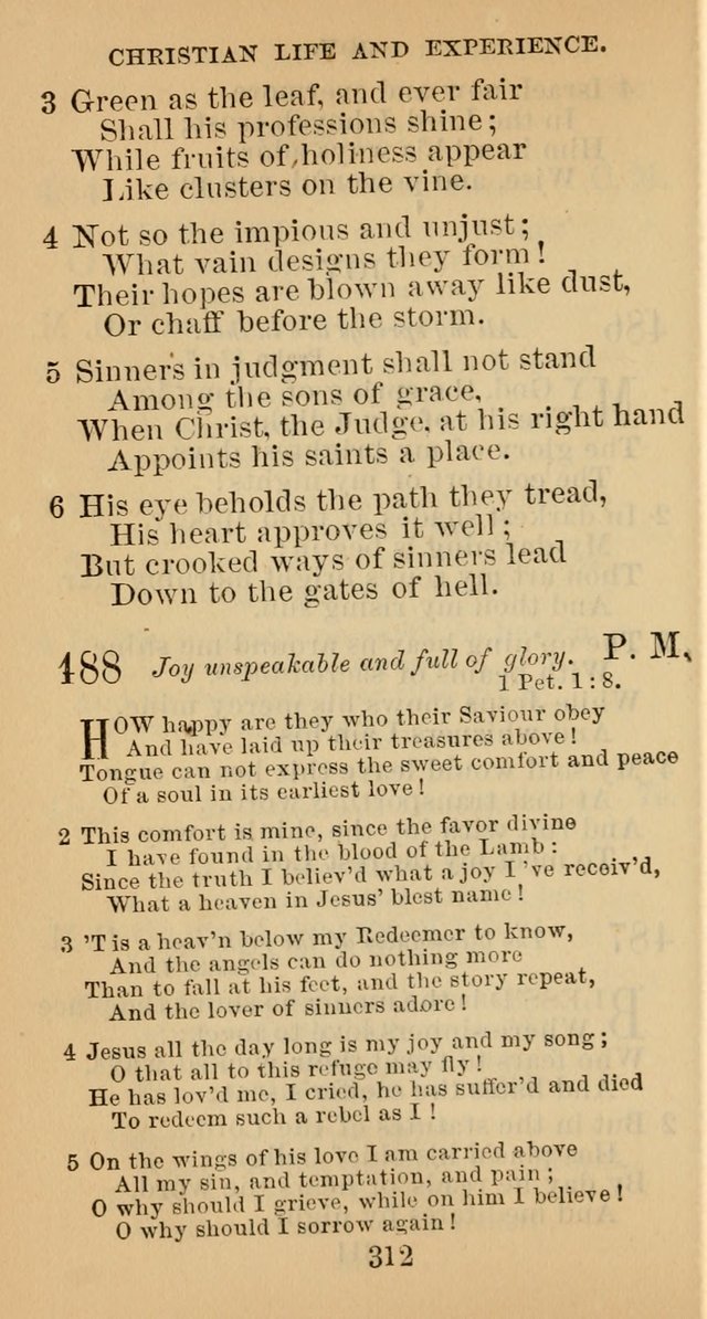 A Collection of Psalms, Hymns and Spiritual Songs; suited to the various kinds of Christian worship; and especially designed for and adapted to the Fraternity of the Brethren... page 319