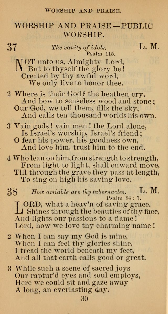 A Collection of Psalms, Hymns and Spiritual Songs; suited to the various kinds of Christian worship; and especially designed for and adapted to the Fraternity of the Brethren... page 37