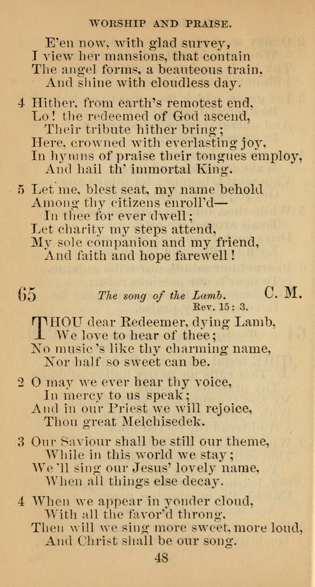 A Collection of Psalms, Hymns and Spiritual Songs; suited to the various kinds of Christian worship; and especially designed for and adapted to the Fraternity of the Brethren... page 55