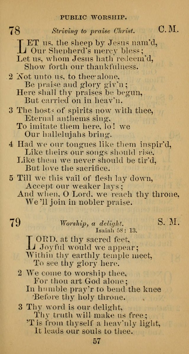 A Collection of Psalms, Hymns and Spiritual Songs; suited to the various kinds of Christian worship; and especially designed for and adapted to the Fraternity of the Brethren... page 64