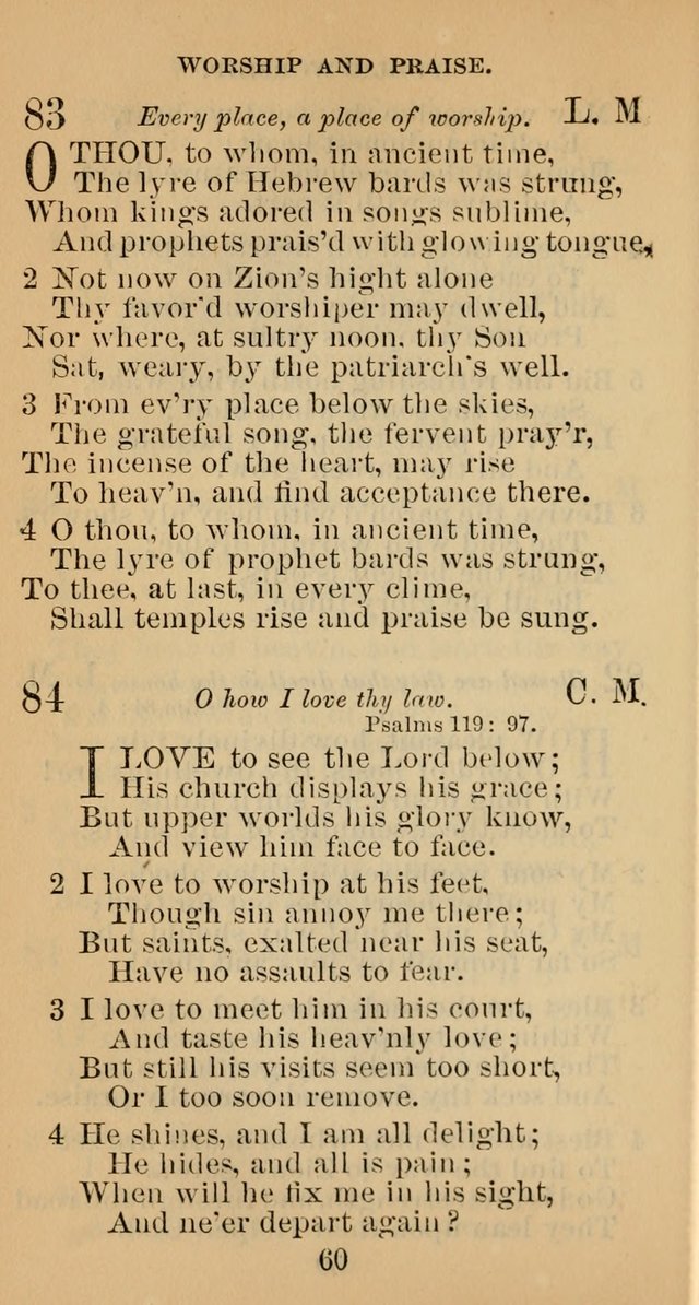 A Collection of Psalms, Hymns and Spiritual Songs; suited to the various kinds of Christian worship; and especially designed for and adapted to the Fraternity of the Brethren... page 67