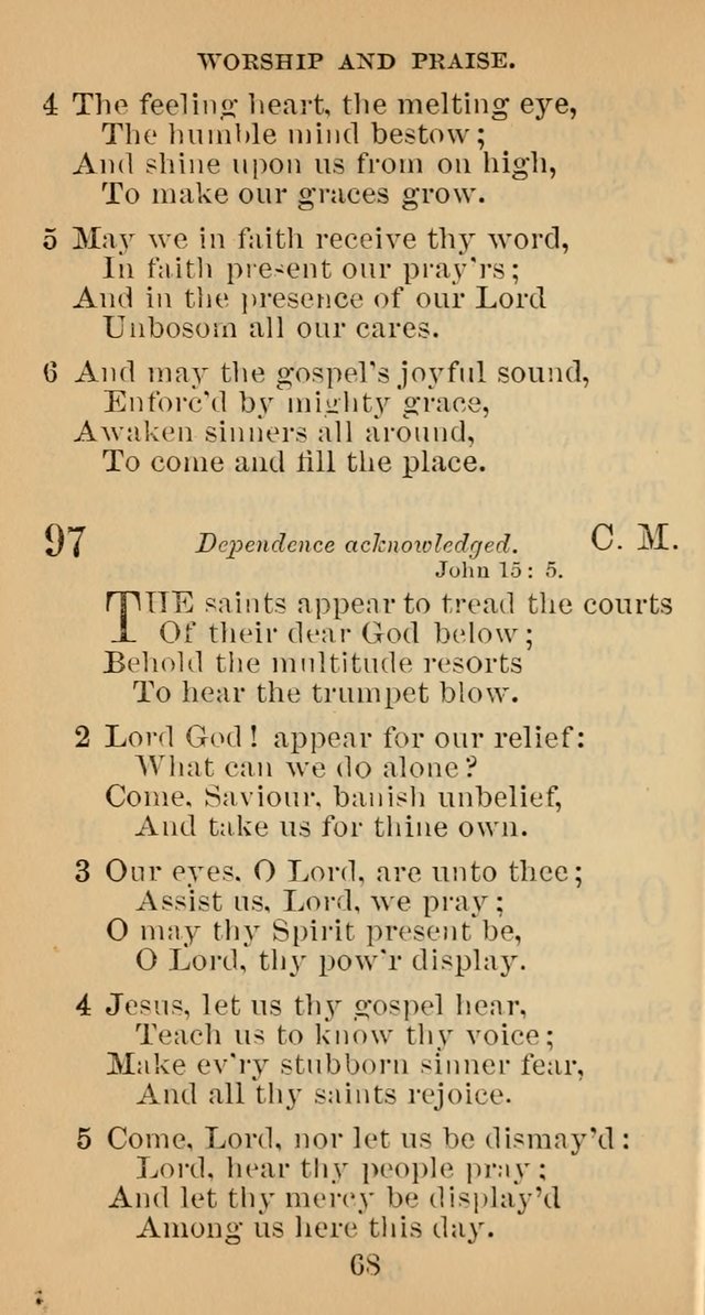 A Collection of Psalms, Hymns and Spiritual Songs; suited to the various kinds of Christian worship; and especially designed for and adapted to the Fraternity of the Brethren... page 75