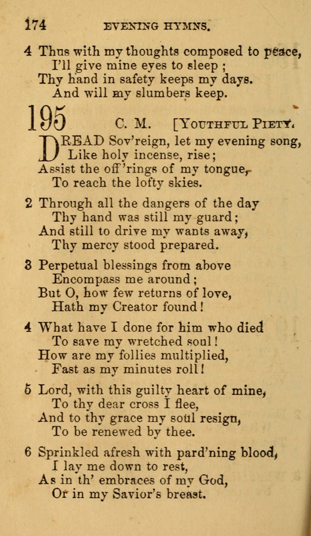 A Collection of Psalms, Hymns, and Spiritual Songs: suited to the various occasions of public worship and private devotion, of the church of Christ (6th ed.) page 174