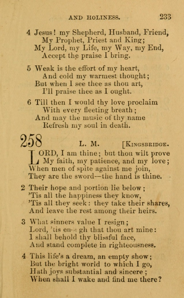 A Collection of Psalms, Hymns, and Spiritual Songs: suited to the various occasions of public worship and private devotion, of the church of Christ (6th ed.) page 233