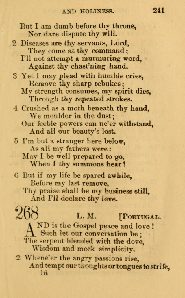 A Collection of Psalms, Hymns, and Spiritual Songs: suited to the various occasions of public worship and private devotion, of the church of Christ (6th ed.) page 241