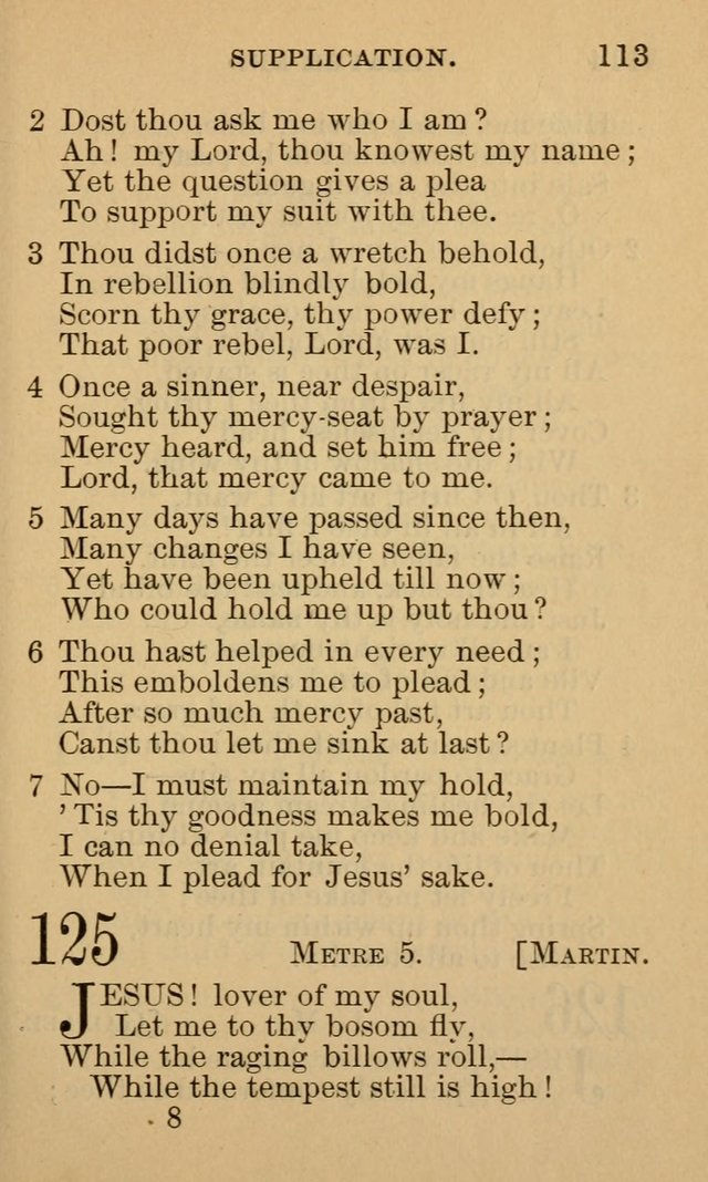 A Collection of Psalms and Hymns: suited to the various occasions of public worship and private devotion page 113