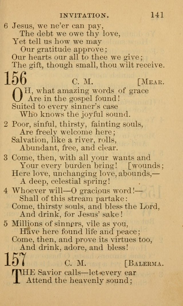 A Collection of Psalms and Hymns: suited to the various occasions of public worship and private devotion page 141