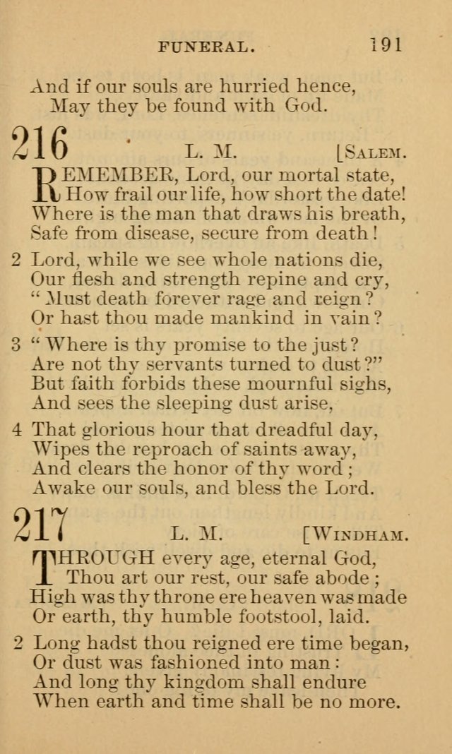 A Collection of Psalms and Hymns: suited to the various occasions of public worship and private devotion page 191