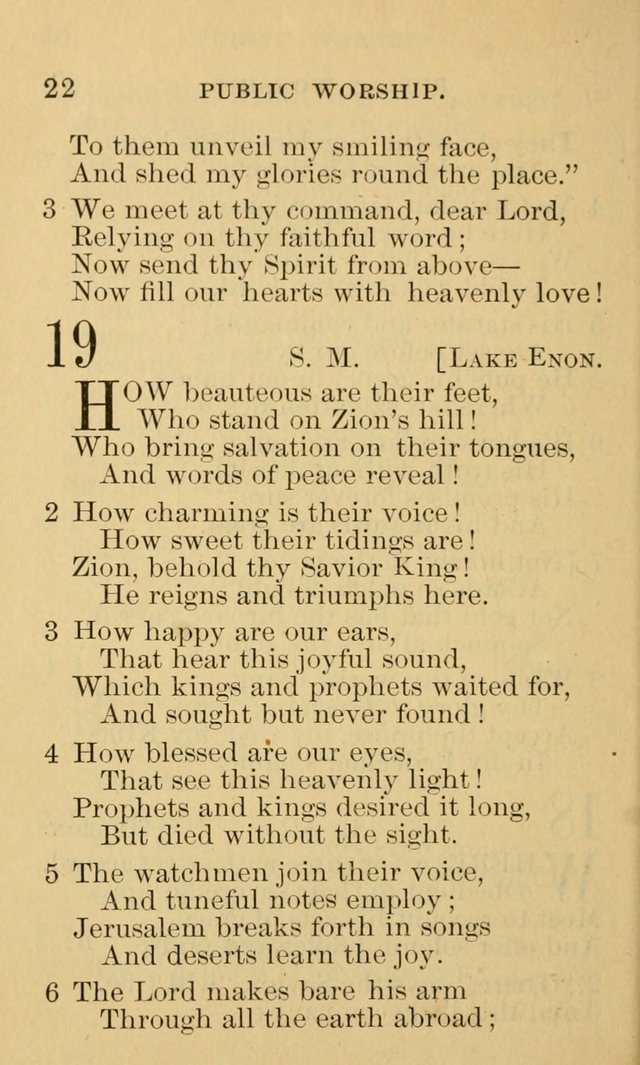 A Collection of Psalms and Hymns: suited to the various occasions of public worship and private devotion page 22
