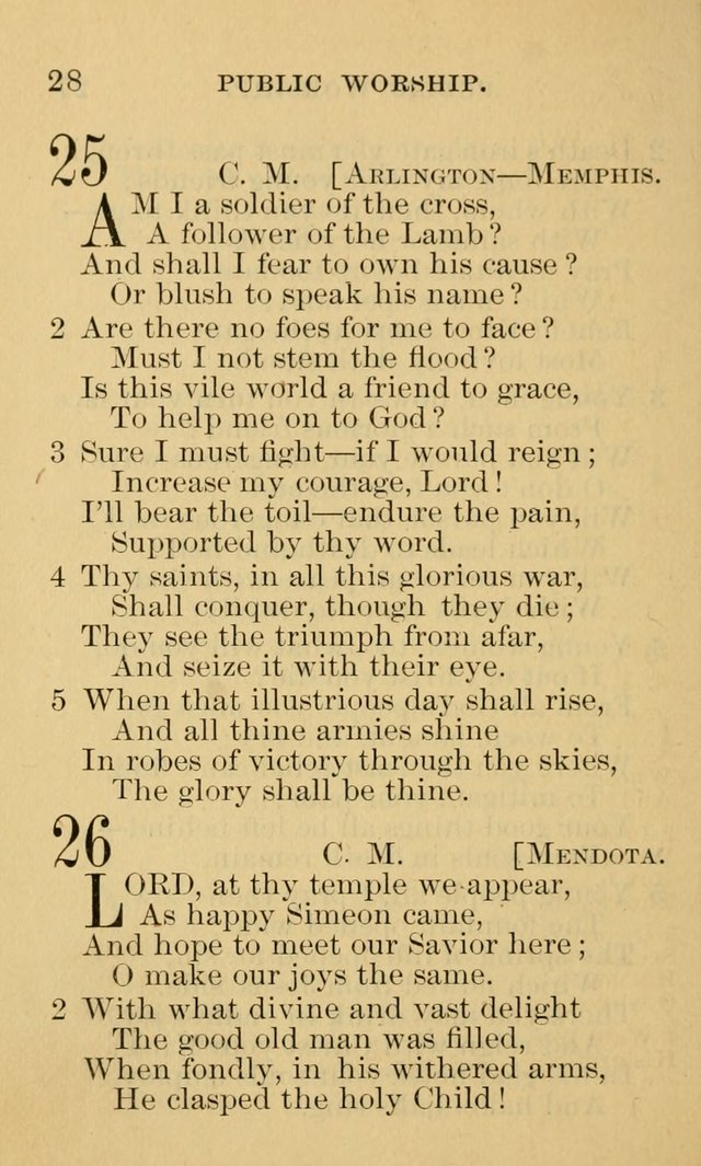 A Collection of Psalms and Hymns: suited to the various occasions of public worship and private devotion page 28