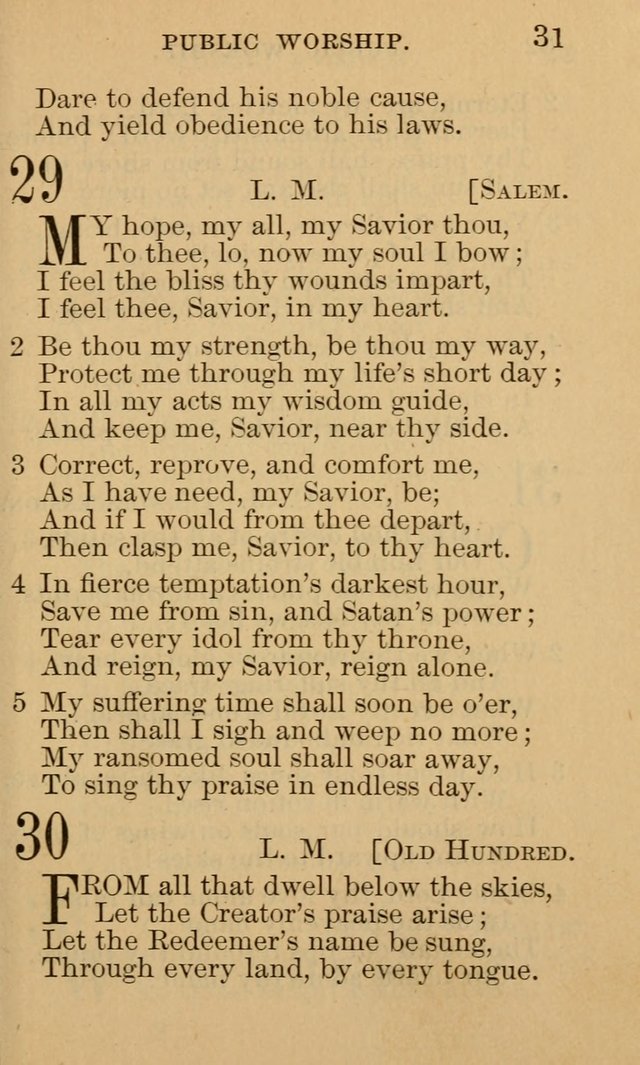 A Collection of Psalms and Hymns: suited to the various occasions of public worship and private devotion page 31