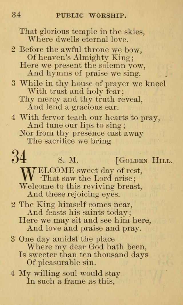 A Collection of Psalms and Hymns: suited to the various occasions of public worship and private devotion page 34