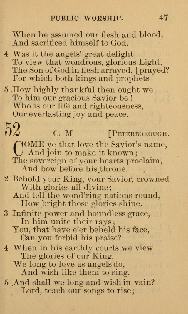 A Collection of Psalms and Hymns: suited to the various occasions of public worship and private devotion page 47