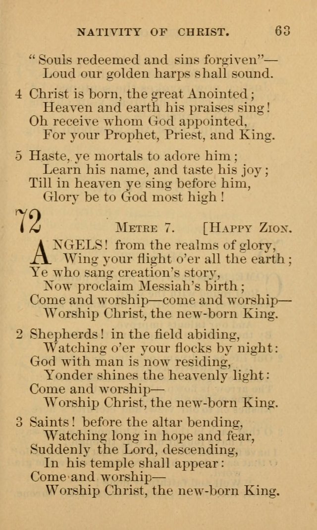 A Collection of Psalms and Hymns: suited to the various occasions of public worship and private devotion page 63