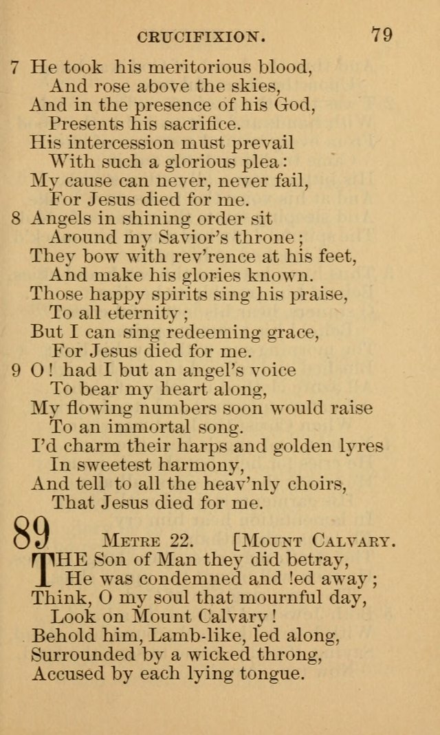 A Collection of Psalms and Hymns: suited to the various occasions of public worship and private devotion page 79