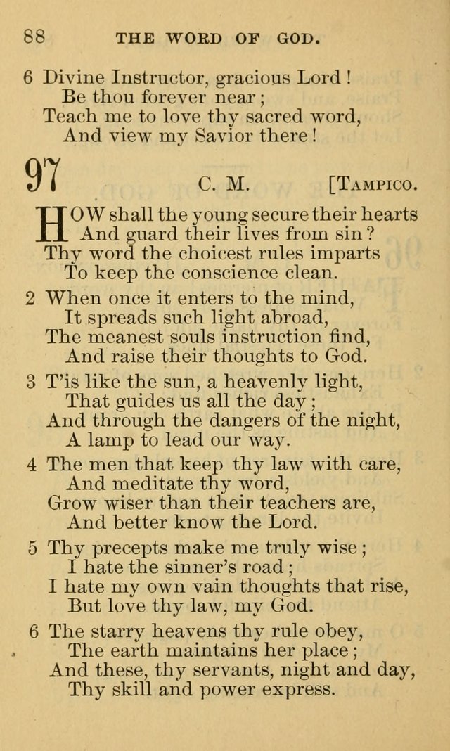A Collection of Psalms and Hymns: suited to the various occasions of public worship and private devotion page 88