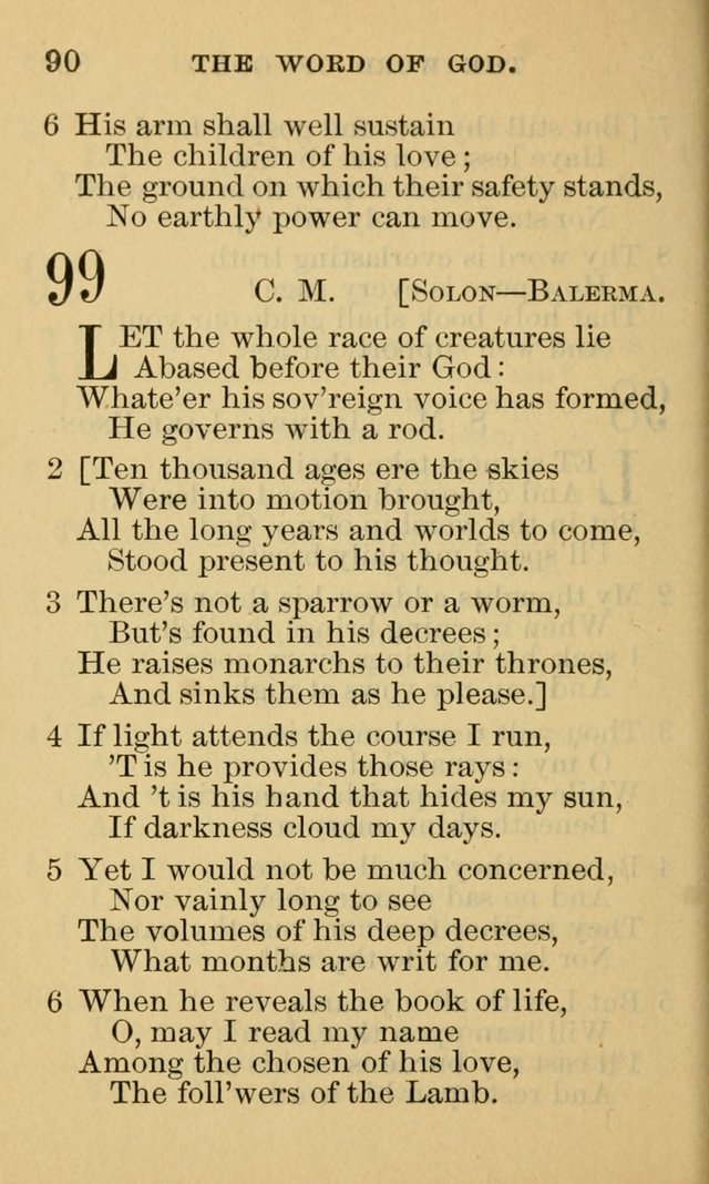 A Collection of Psalms and Hymns: suited to the various occasions of public worship and private devotion page 90