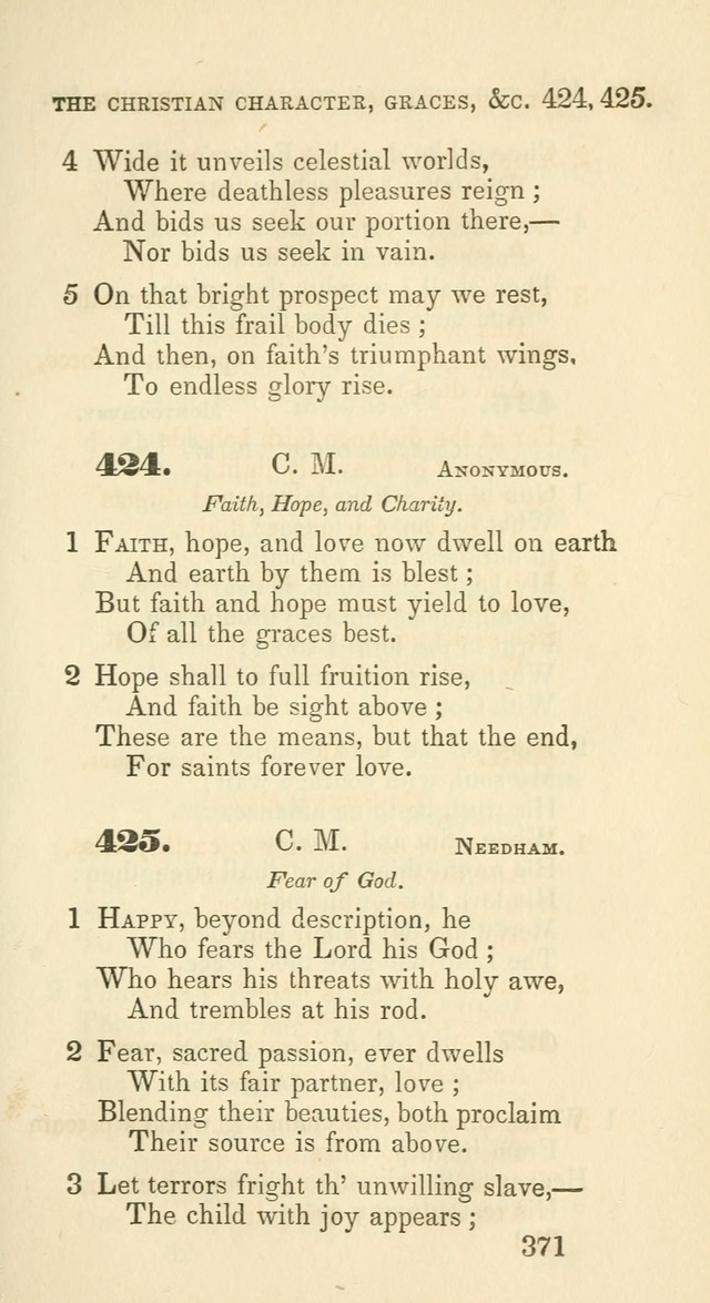 A Collection of Psalms and Hymns for the use of Universalist Societies and Families (13th ed.) page 371