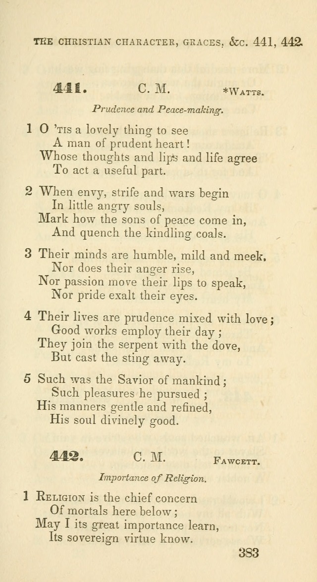 A Collection of Psalms and Hymns for the use of Universalist Societies and Families (13th ed.) page 383