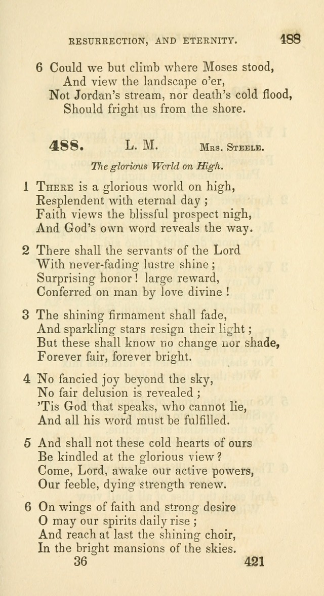 A Collection of Psalms and Hymns for the use of Universalist Societies and Families (13th ed.) page 421