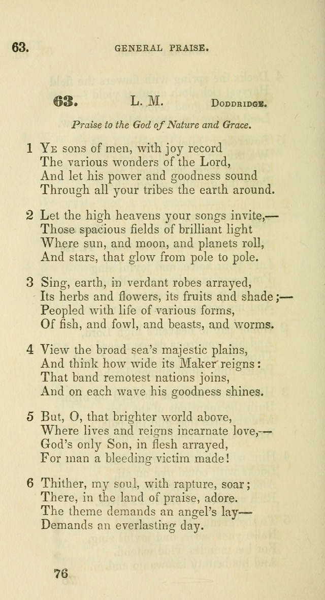 A Collection of Psalms and Hymns for the use of Universalist Societies and Families (13th ed.) page 74