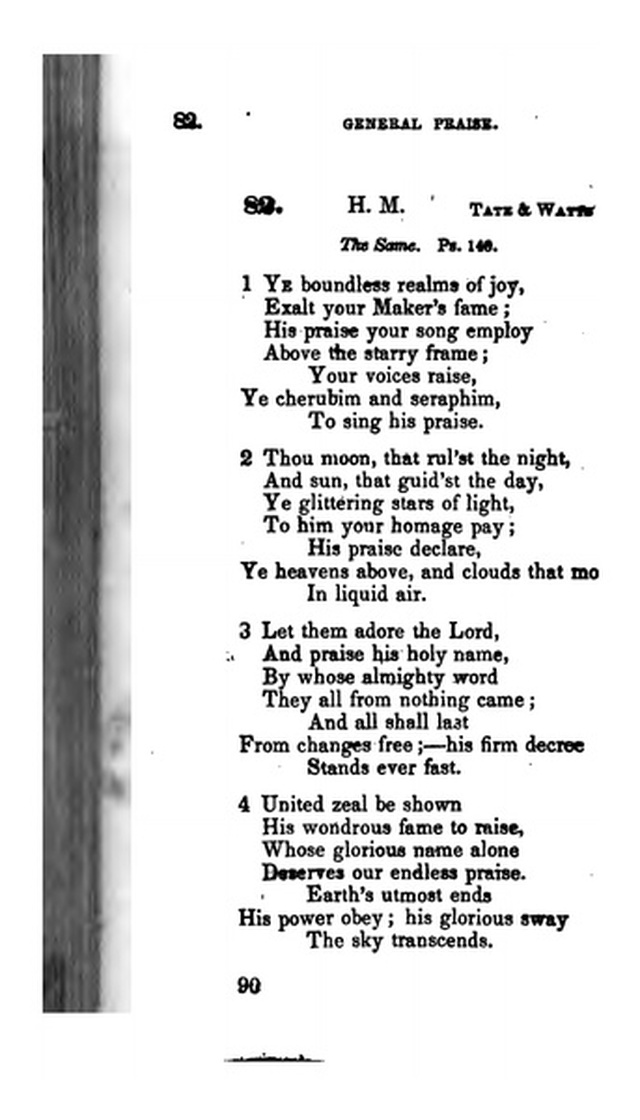 A Collection of Psalms and Hymns for the Use of Universalist Societies and Families 16ed.   page 91