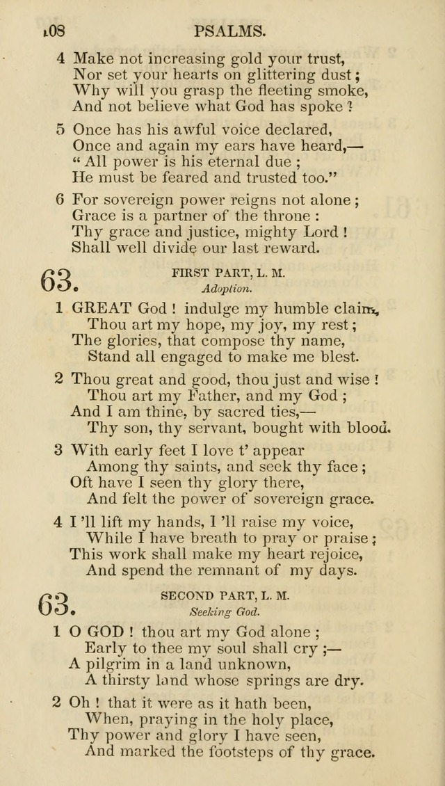Church Psalmist: or psalms and hymns for the public, social and private use of evangelical Christians (5th ed.) page 110