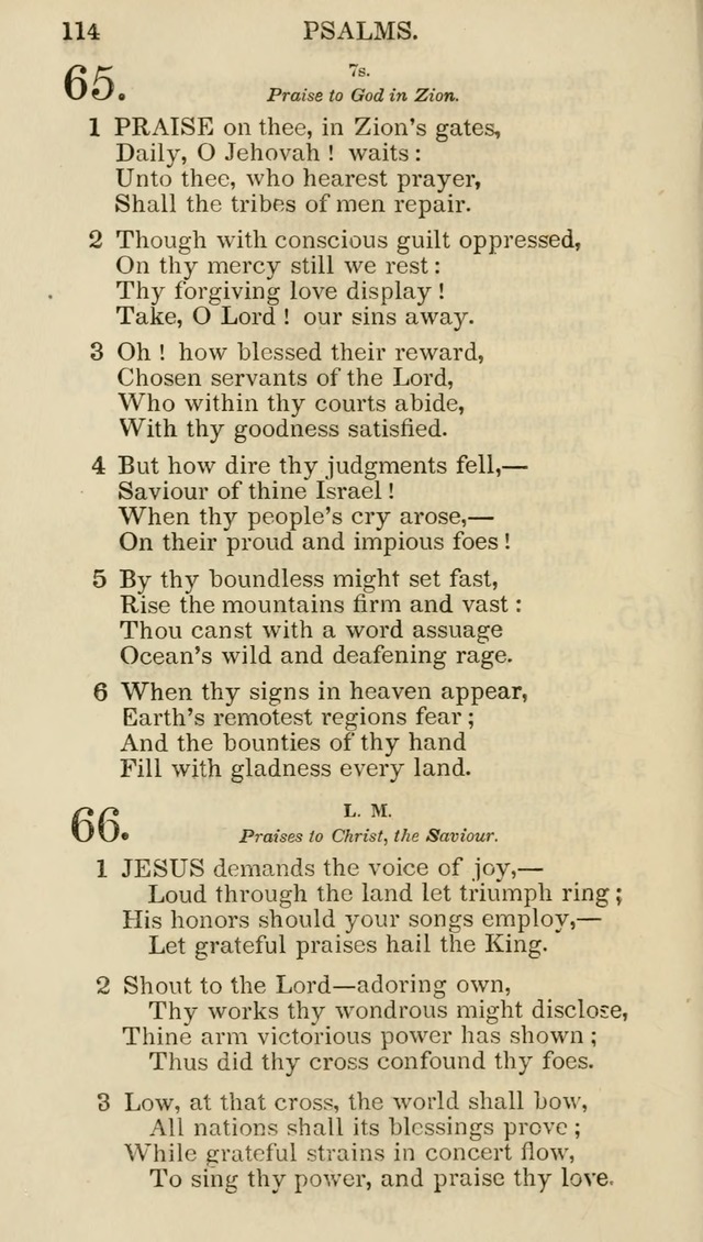 Church Psalmist: or psalms and hymns for the public, social and private use of evangelical Christians (5th ed.) page 116