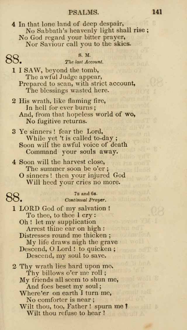Church Psalmist: or psalms and hymns for the public, social and private use of evangelical Christians (5th ed.) page 143