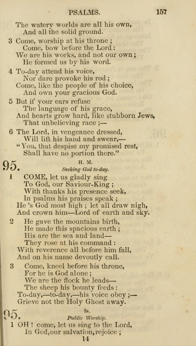 Church Psalmist: or psalms and hymns for the public, social and private use of evangelical Christians (5th ed.) page 159