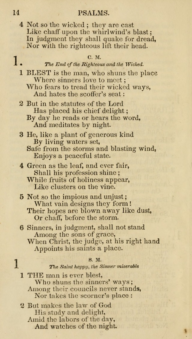 Church Psalmist: or psalms and hymns for the public, social and private use of evangelical Christians (5th ed.) page 16
