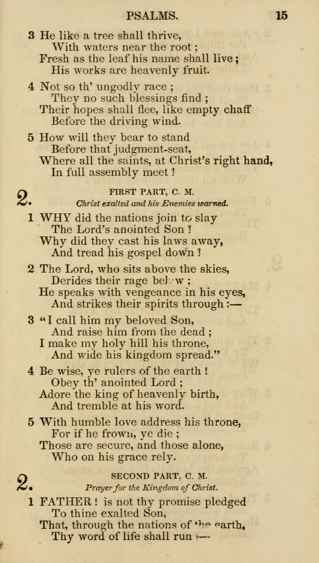 Church Psalmist: or psalms and hymns for the public, social and private use of evangelical Christians (5th ed.) page 17