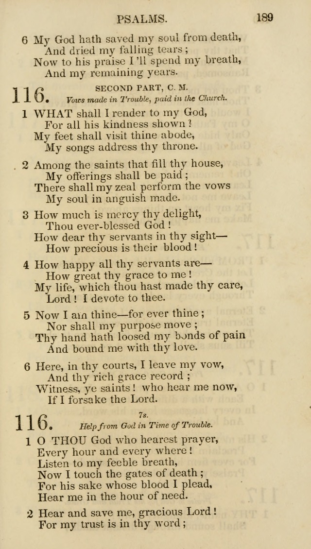 Church Psalmist: or psalms and hymns for the public, social and private use of evangelical Christians (5th ed.) page 191