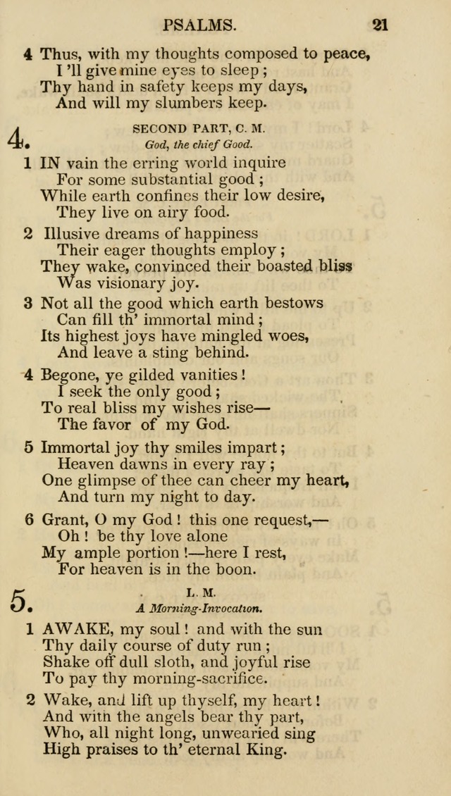 Church Psalmist: or psalms and hymns for the public, social and private use of evangelical Christians (5th ed.) page 23